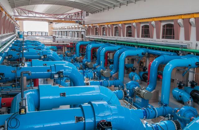 Photo of a water treatment facility